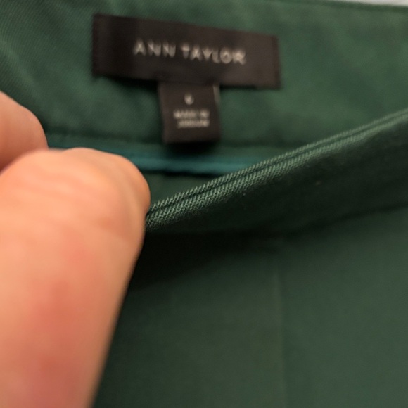 ANN TAYLOR Boot Cut Elegant Green Women's Pants - Picture 2 of 3